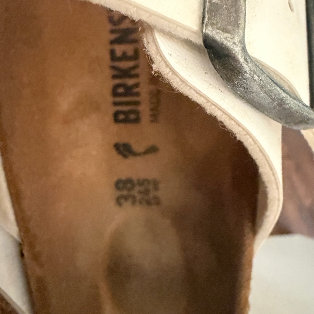 Birkenstock White Triple Buckle Sandals - Picture 4 of 4